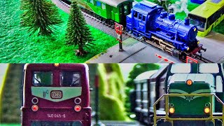 Rail traffic with difference-driving video of my model railway scale H0 1:87-Märklin and Fleischmann