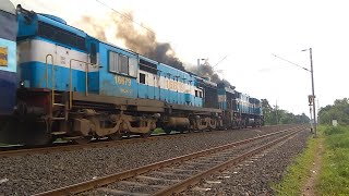 Erupting Speedy ALCO Twins with 22181 JBP-NZM Gondwana Express after Leaving JABALPUR