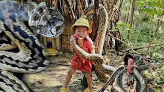 Orphan boy's journey to find his sister was very difficult & he encountered a dangerous giant snake