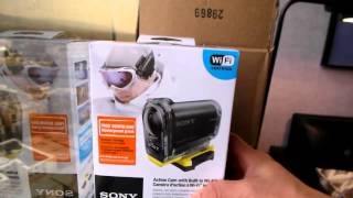 unboxing video of the SONY HDR-AS15 ACTION CAM w/WIFI bought from B&H photo & video SUPER CHEAP