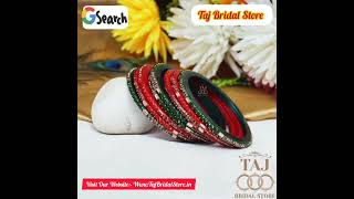 Rajasthani Lac bangle Kada | Latest Design Kada | #trending #banglesforbrid #lackada #lacbangles