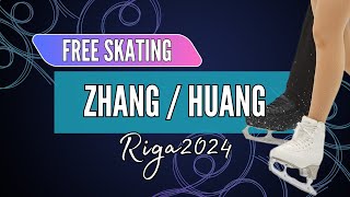 Jiaxuan ZHANG / Yihan HUANG (CHN) | Junior Pairs Free Skating | Riga 2024