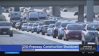 Eastbound 210 Freeway to be closed for 5 days starting Wednesday night