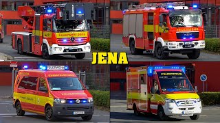 [FEUERWEHR JENA] - Wachausfahrt mit PRESSLUFT | Löschzug | NEUE Rettungsdienst-Fahrzeuge \u0026 MEHR!