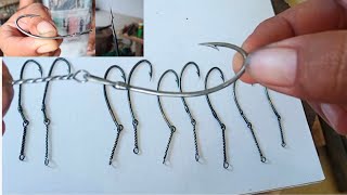 របៀបធ្វើផ្លែសន្ទូច,How to Make Hook Fishing by Hand - Step-By-Step Instructions