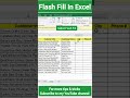 Flash Fill in Excel #msexcel #exceltipsandtricks #exceltips #exceltricks