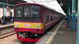 ジャカルタKRL JABODETABEK元JR東日本205系ハエ18編成Manggarai発車※音量注意