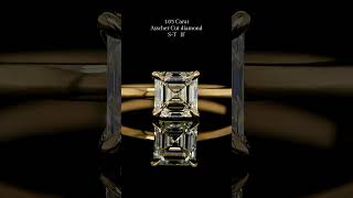 1.05 ct SQUARE EMERALD CUT S-T IF GIA DIAMOND ENGAGEMENT RING IN YELLOW GOLD 18K #antwerp #diamond