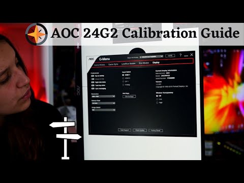 AOC 24G2U Gaming Monitor Calibration Guide - BEST COLORS !