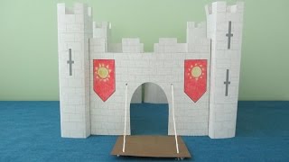 3D Paper Castle Project for Kids