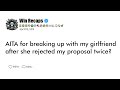 AITA for breaking up with my girlfriend after she rejected my proposal twice - Reddit AITA