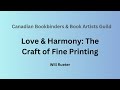 Love & Harmony: The Craft of Fine Printing (1987)