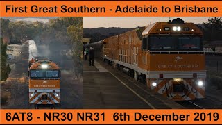 First Great Southern train from Adelaide to Brisbane