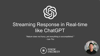 Streaming Responses in Realtime like ChatGPT | System Design