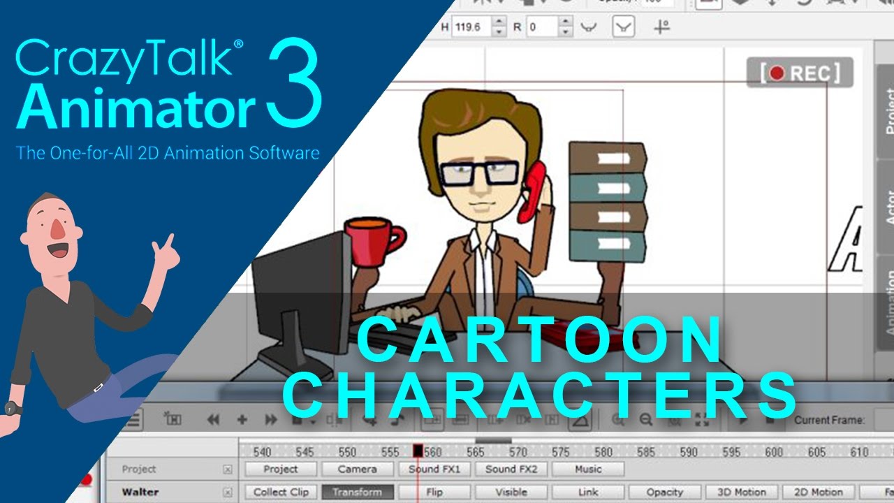 Crazytalk Animator How To Create Cartoon, Character, Animation - YouTube