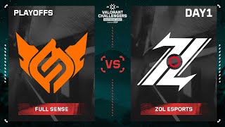 FS vs ZOL VCT Challengers SEA : Split 1 | Playoffs DAY 1