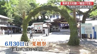 暑い夏を元気に越せますように！無病息災を願い夏の伝統行事「輪抜けさま」【高知】 (22/06/30 20:00)