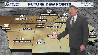 Cold front moving in Wednesday night | KENS 5 Weather Impact Forecast