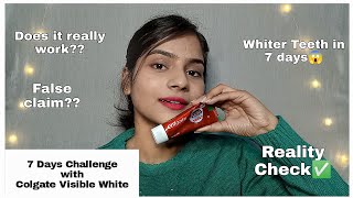 7days Challenge with 'Colgate Visible White'🦷| Non sponsored review | #ReviewWithRakhee ||