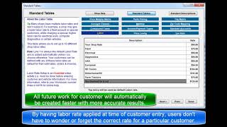 Manager SE Setup Standard Labor Rates