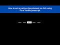 How to set an active link and remove active link on siblings using Vanilla Javascript