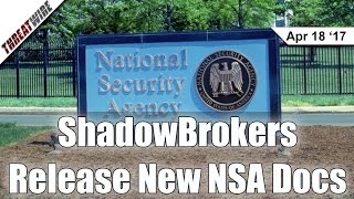 ShadowBrokers Release New NSA Docs - Threat Wire