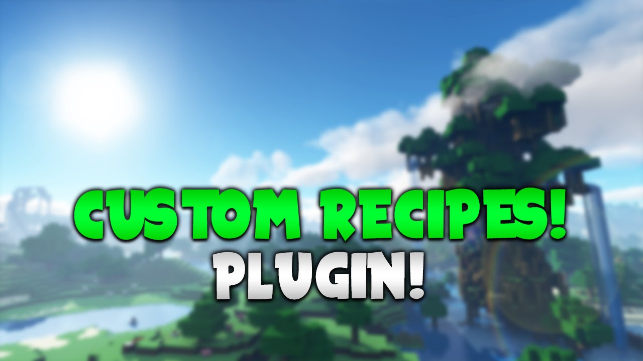 Custom Recipes Minecraft Plugin Tutorial Youtube