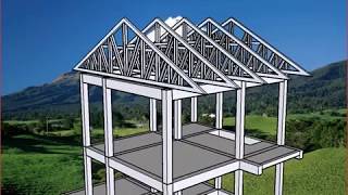 Animation of 3-storey house structures