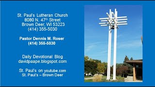 St. Paul's Lutheran Church Worship Service, 1-19-25,  9AM