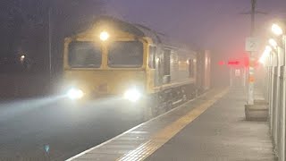 Freightliner 66510 4E62 stops at platform 2! 16:22 Lea Road 27/12/2024