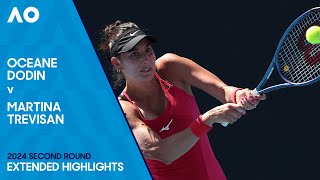 Oceane Dodin v Martina Trevisan Extended Highlights | Australian Open 2024 Second Round