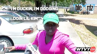 "Duckin & dodging". Lil Kim's dance moves save a woman's life (Full Video}