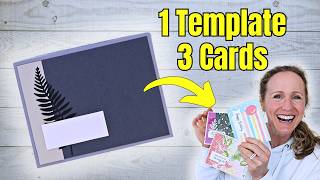 Easy Card Making Template | 3 Different Cards with One Layout