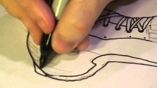 How to Draw Track Shoes
