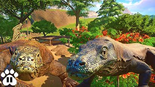 Adding Komodo Dragons and Shelters to our  Eco-Zoo | Planet Zoo Franchise Mode Ep21