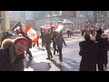 2022.01.29 the recording breaking truck convoy and protest in ottawa canada. 渥太华卡车大军游行实拍