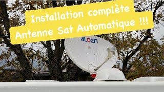 Installation complète d’une Antenne Satellite Automatique Alden ou autres!!!