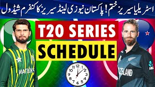 Pakistan vs New Zealand Schedule 2024 | Pakistan vs New Zealand T20 Series Schedule 2024