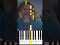 Ode to Dennis - Jack Black   ( Minecraft Movie) Piano Tutorial EASY #piano #pianoeasy #musica