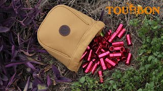 Tourbon Canvas Skeet Trap Shooting Pouch Shotshell Holder Ammunition Carrier Cartridge Ammo Bag