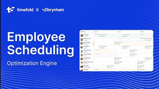 Employee shift scheduling API | Timefold optimization engine x Bryntum UI