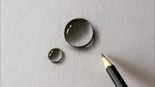 Very Easy Water Droplet Drawing | Tutorial
