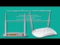 TP-LINK TD-W8968 modem router - How to change DNS servers