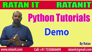 Learn Python Tutorials || Python Demo by Ratan sir