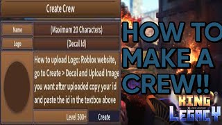 [TUTORIAL] HOW TO CREATE A CREW IN KING LEGACY!!(NEW)