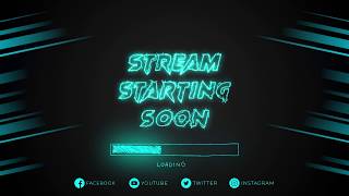 FREE Animated Live Twitch Stream Design Package | Stream Starting Soon Template | After Effects