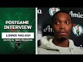 Lonnie Walker REACTS to First Points as a Boston Celtic | Celtics vs. 76ers Preseason