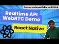 Demo OpenAI Real-time API with WebRTC | React Native Demo