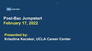 Post-Bac Jumpstart