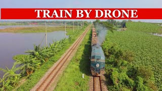 Train By Drone || ড্রোনের চোখে একটি পাথর বোঝাই ট্রেন || Dji Drone